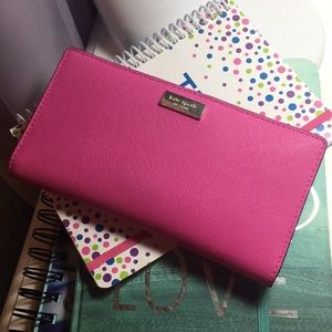 Hot Pink and Gold Kate Spade Wallet